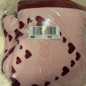 Victoria's Secret Pink and Red Heart Throw